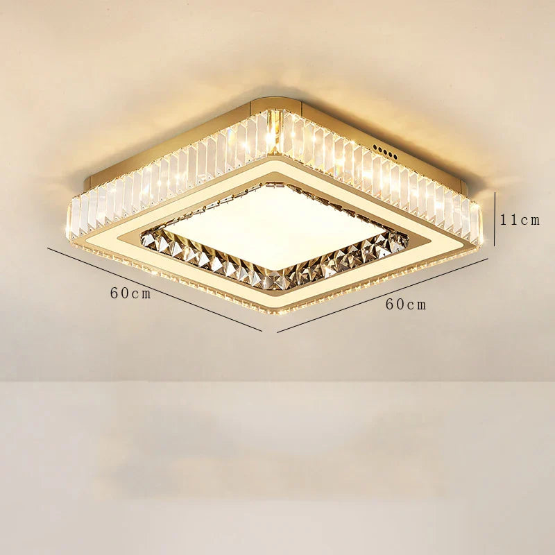 Afralia™ Luxury Crystal Ceiling Light Chandelier for Modern Home Décor