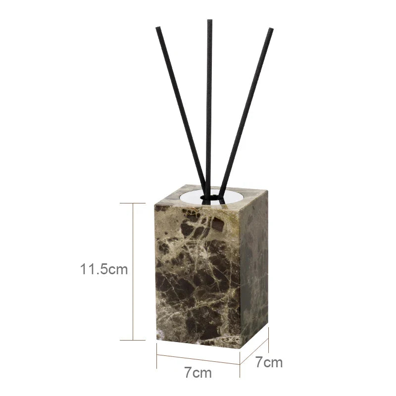Afralia™ Emperador Dark Marble Bathroom Set with Luxury Accessories