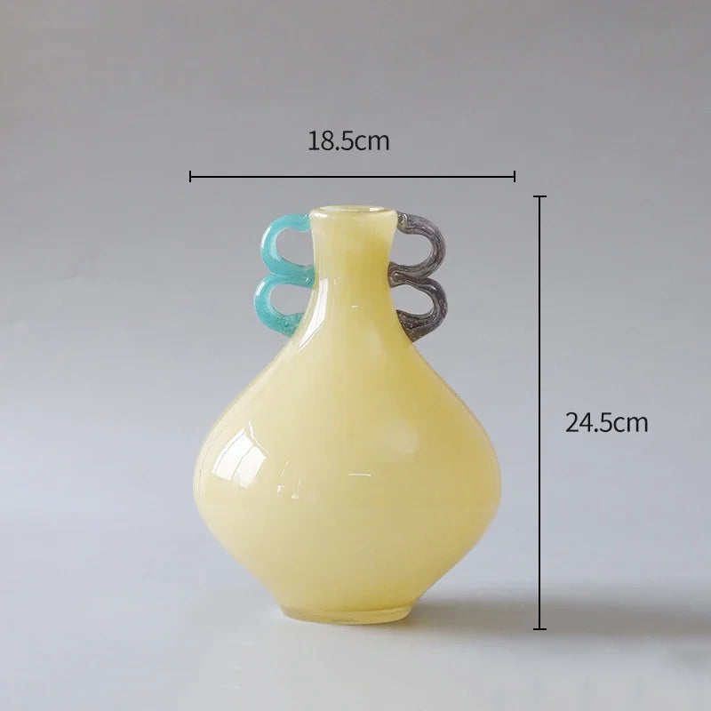 Afralia™ Glass Vase: Candy Color Modern Design for Floral Arrangement and Desk Decoration