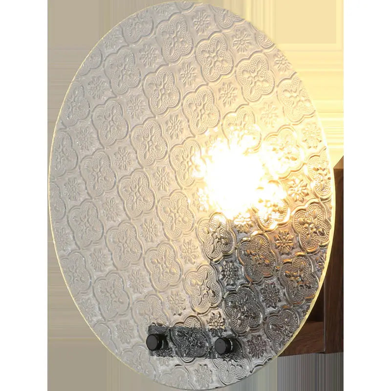 Afralia™ Retro Glass Wall Lamp: Elegant Indoor Lighting Fixture for Dining Room.