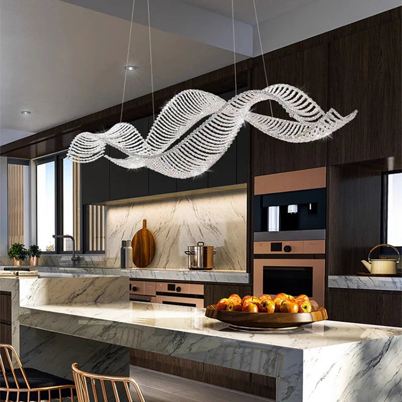 Afralia™ Modern LED Pendant Chandeliers for Living and Dining Room Lighting