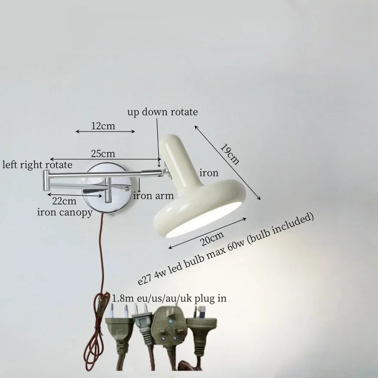Afralia™ Milky Green LED Wall Sconce - Modern Nordic Iron Art Lamp