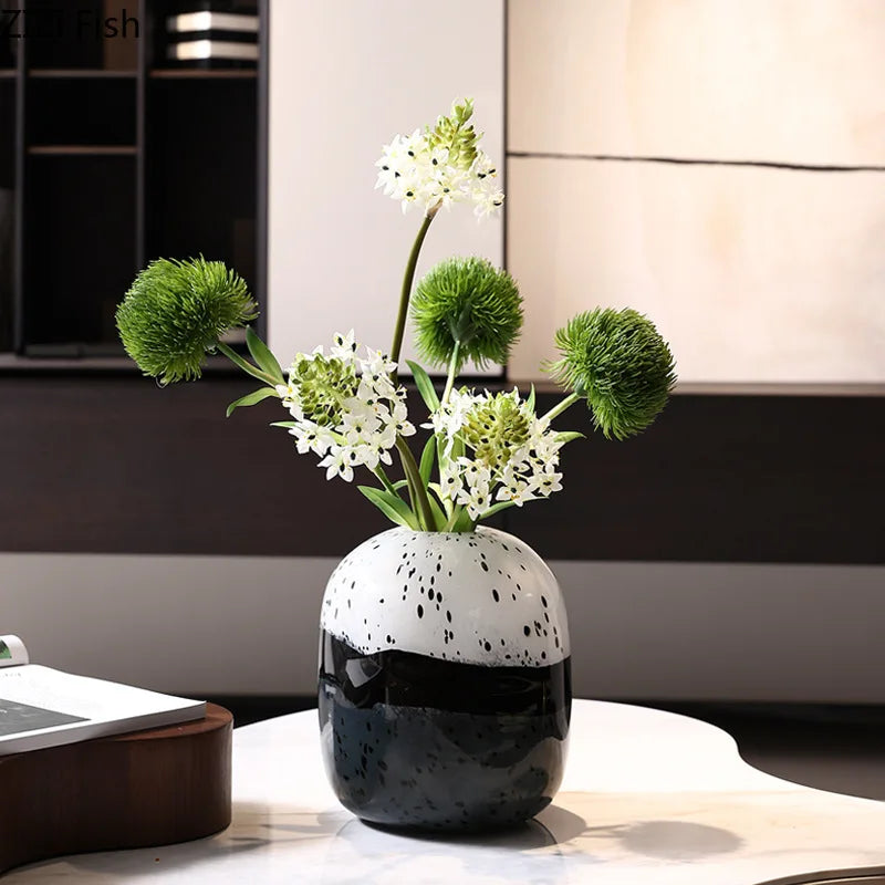 Afralia™ Glass Vase Hydroponics Flower Pot Gradient Desk Decor Room Aesthetic Elegant Vase