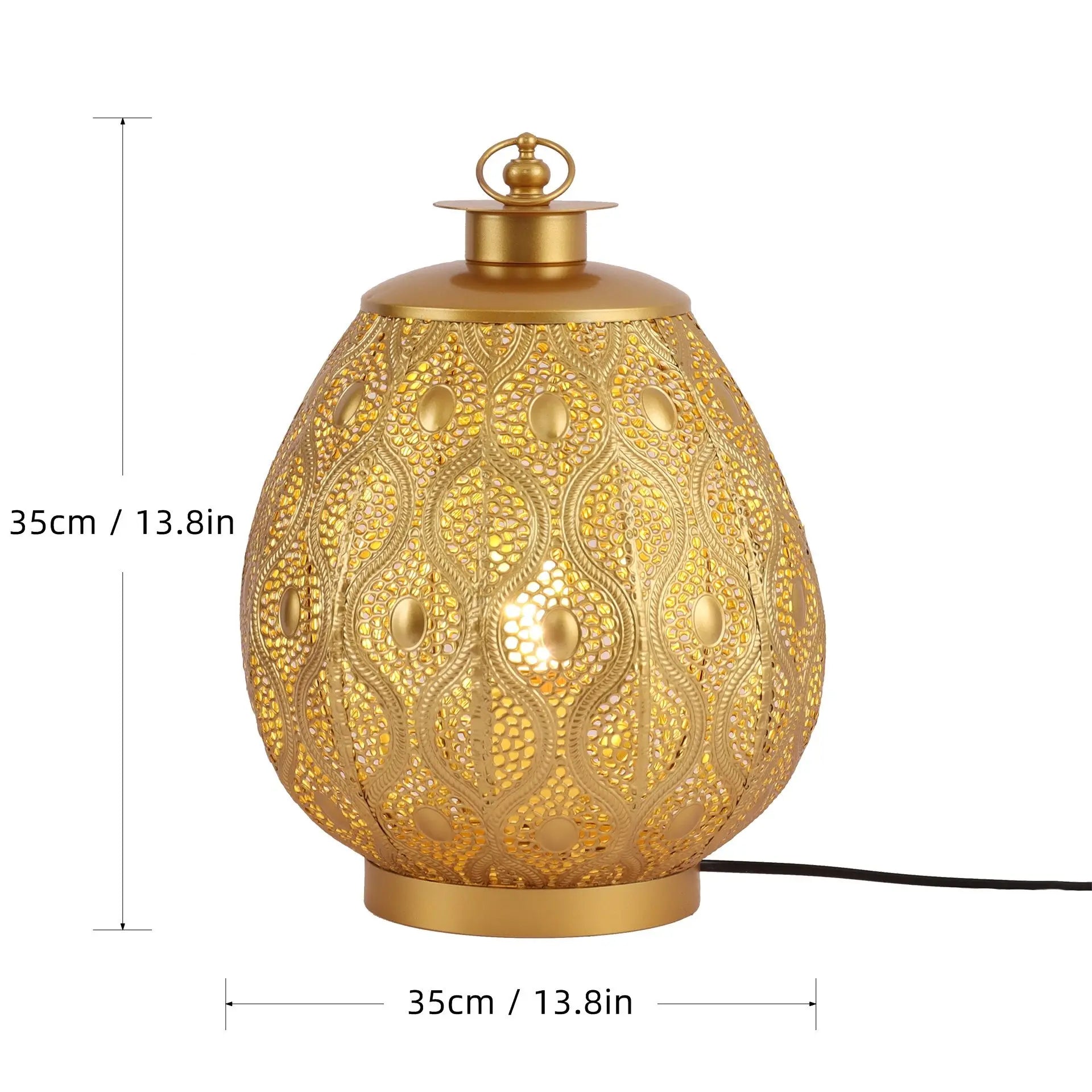 Afralia™ Gourd Candle Holder: European Retro Light Luxury Table Decor Ornament