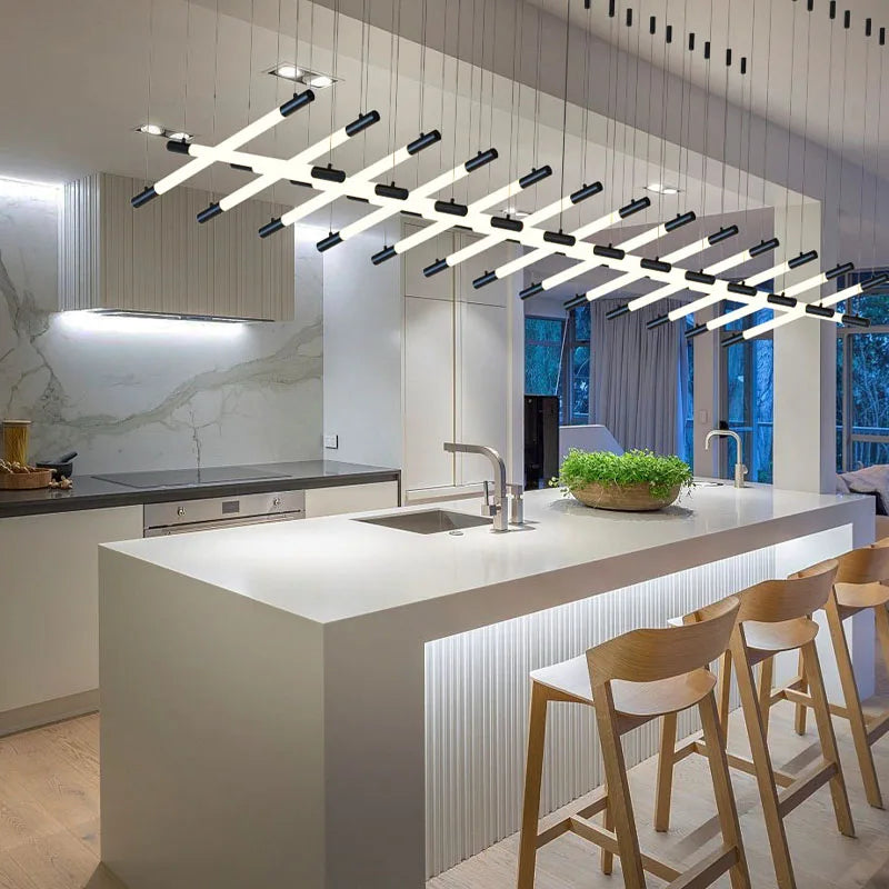 Afralia™ Minimalist DIY Modern Chandeliers for Living Room Hotel Customize Designers Favorite Dining Room