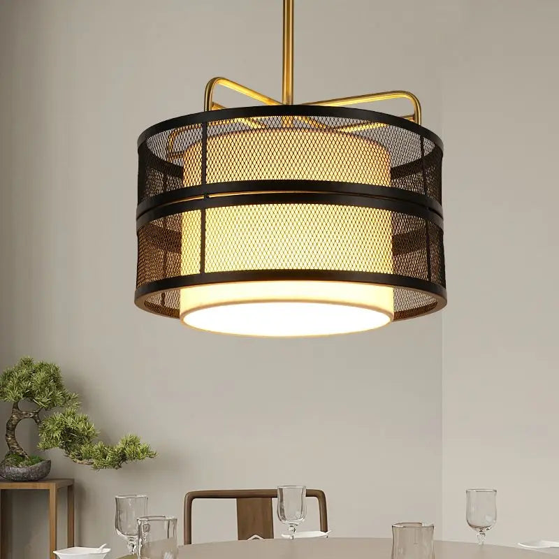 "Afralia™ Chinese Antique Tea House Pendant Lamp"