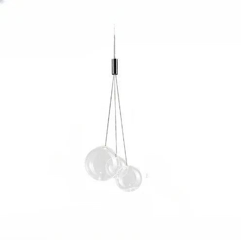 Afralia™ Nordic Glass Ball LED Pendant Lights for Home Decor & Interior Lighting