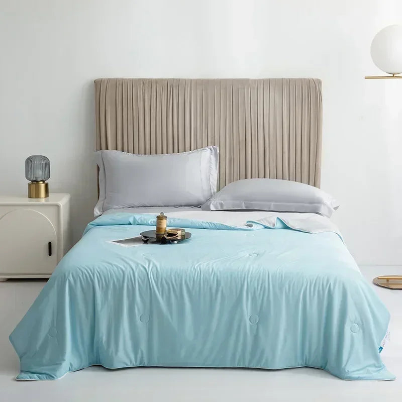 Afralia™ Silky Cool Double-Sided Summer Blanket for Beds - Lightweight Comforter for Hot Nights