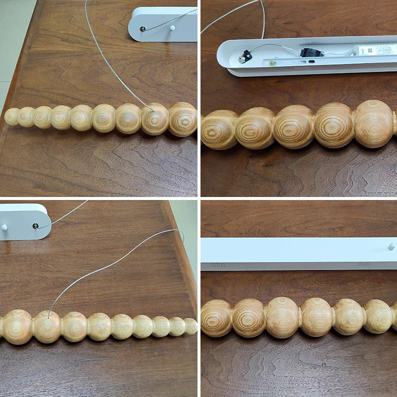 Afralia™ LED Linear Pendant Lights for Kitchen Dining Living Room Office