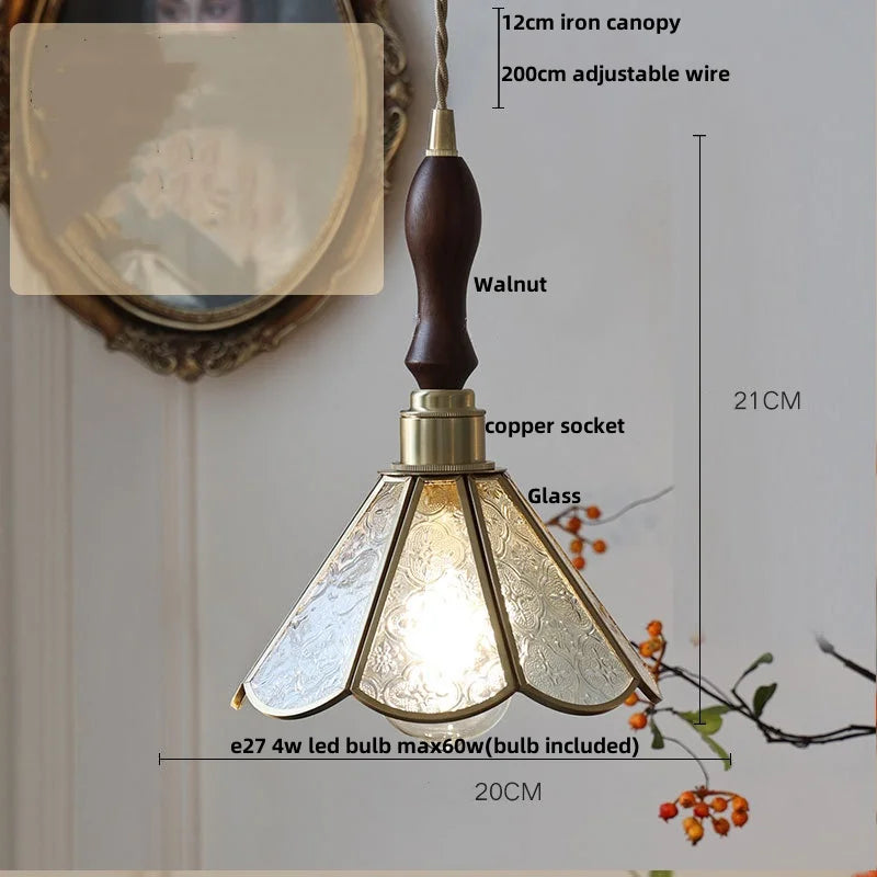 Afralia™ Glass LED Pendant Lamp Adjustable Loft Kitchen Light Fixture
