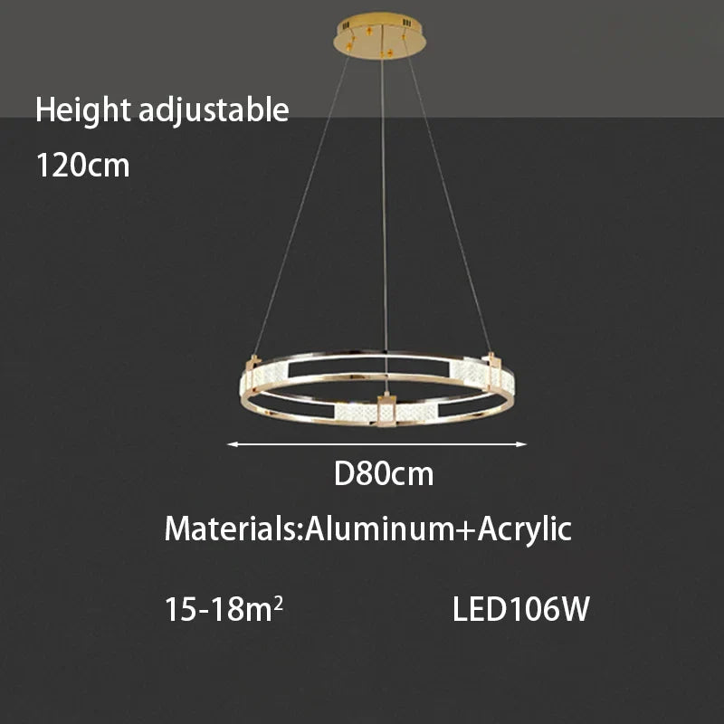 Afralia™ Crystal LED Chandelier for Home Lighting Decoration