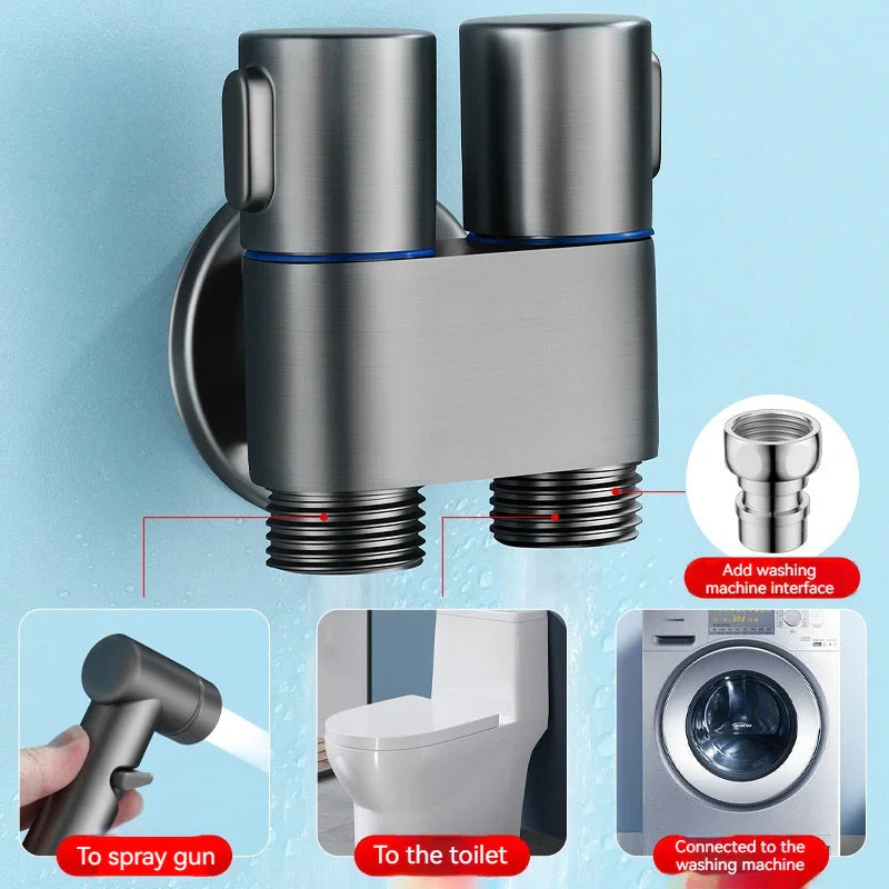 Afralia™ Handheld Bidet Spray Gun Set for Bathroom Cleaning and Women's Hygiene