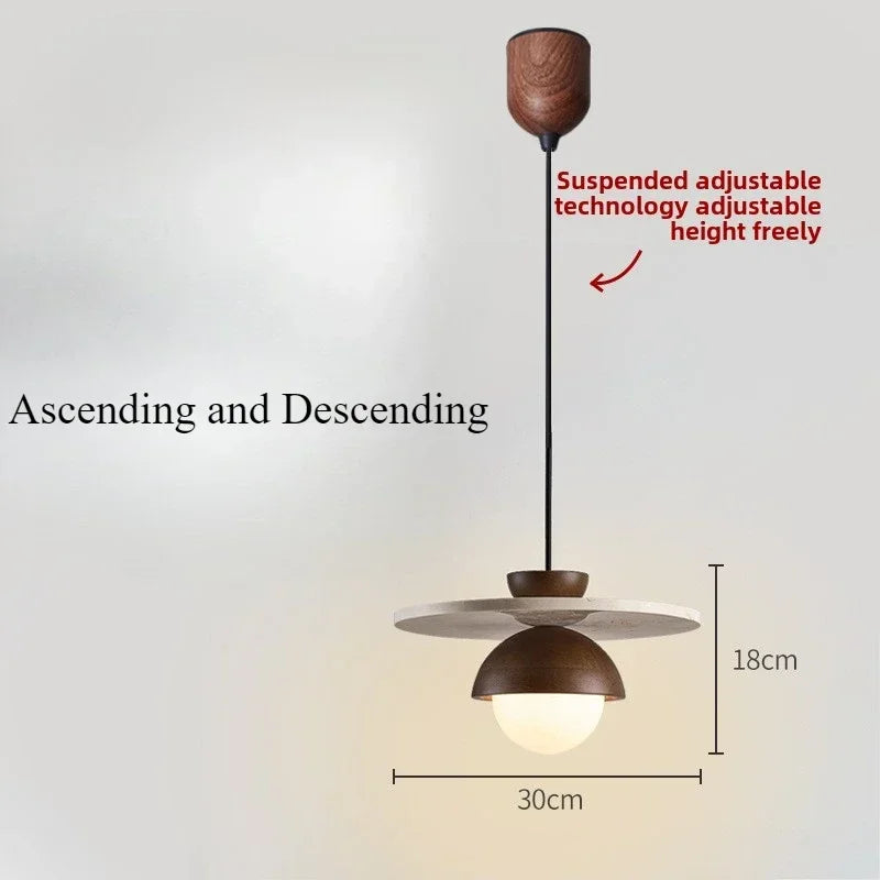 Afralia™ Stone Pendant Light Chandelier for Home Decor