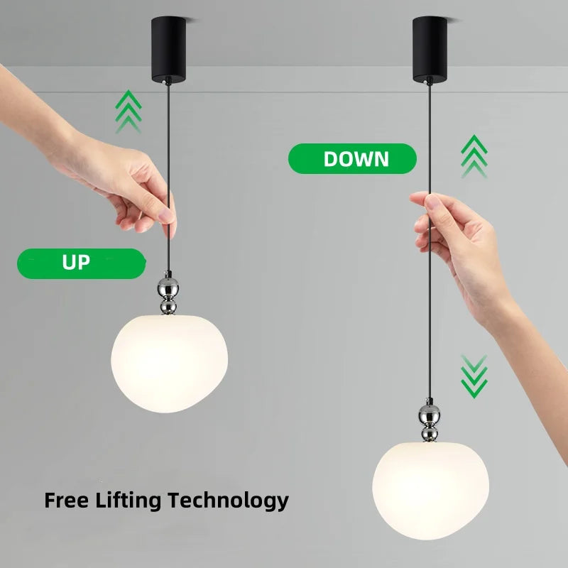 Afralia™ Nordic Chrome Globe Pendant Lights - Modern LED Indoor Light