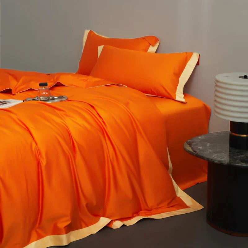 Afralia™ Egyptian Cotton Hotel Style Bedding Set 1000TC Queen King Duvet Cover Sheet Pillowcases