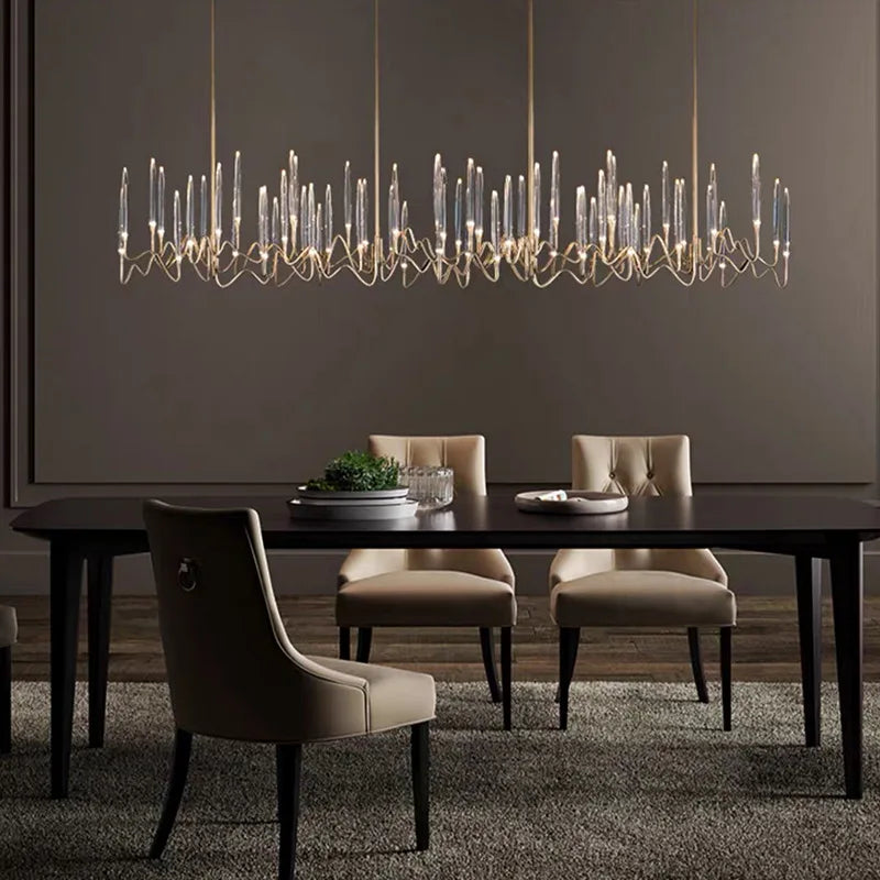 Afralia™ Crystal Branch Chandelier: Nordic LED Pendant Light for Home Décor & Wedding Lighting