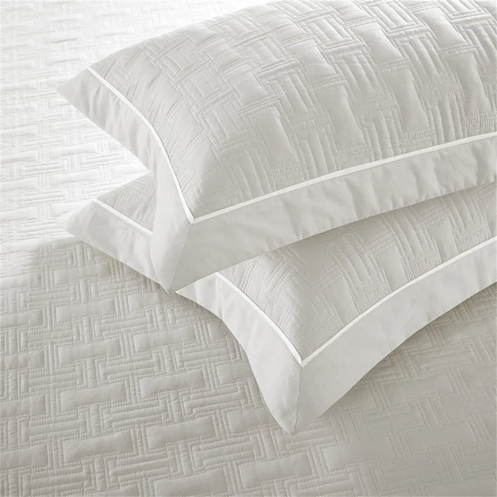 Afralia™ Cotton Coverlet Bedspread Set with Thick Quilting for Luxurious Bedding