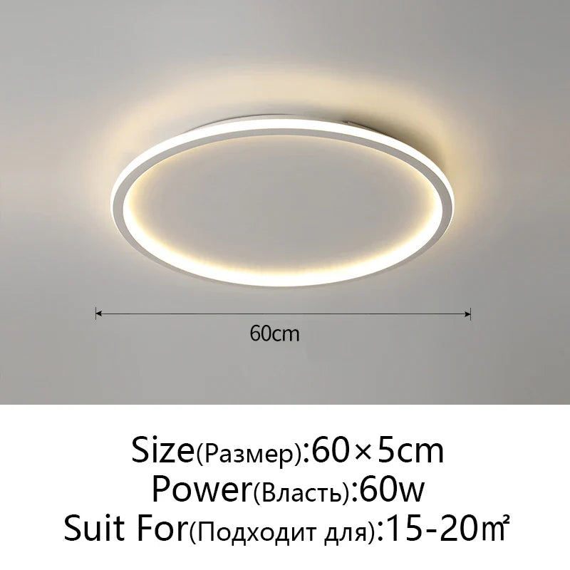 Afralia™ Dimmable LED Ceiling Light for Modern Nordic Home Living Room Lighting