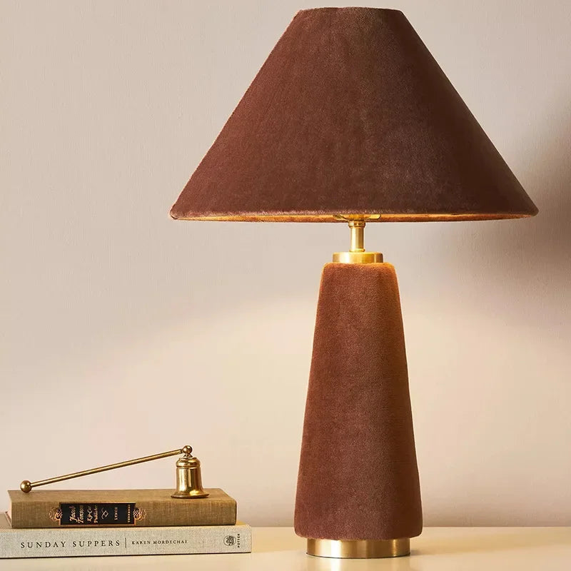 Afralia™ Cotton Velvet Floor Lamp LED E27 Modern Light Fixtures for Living Room