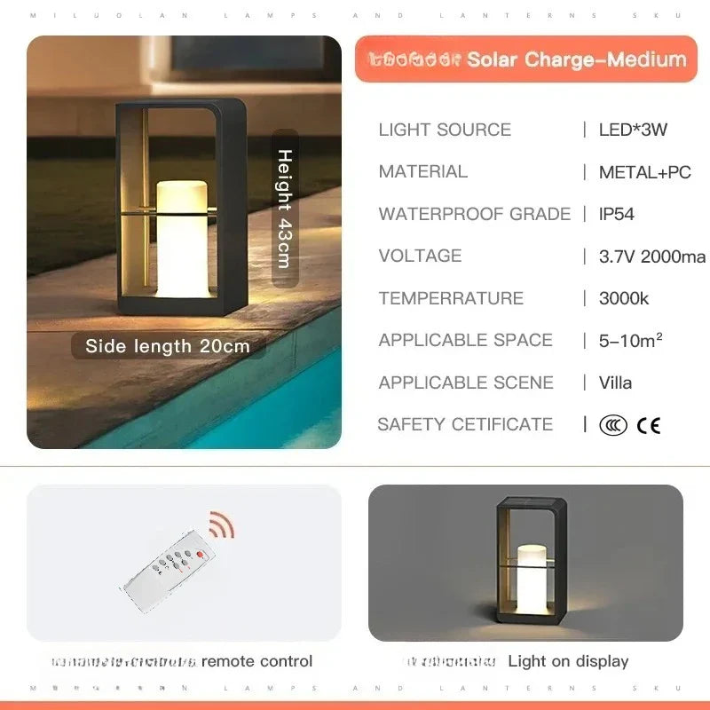 Afralia™ Solar LED Pathway Lights with Remote Control for Outdoor Garden, Yard, and Patio