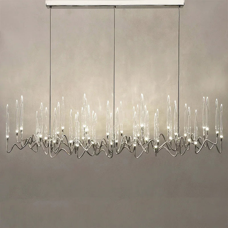 Afralia™ Crystal Branch Chandelier: Nordic LED Pendant Light for Home Décor & Wedding Lighting