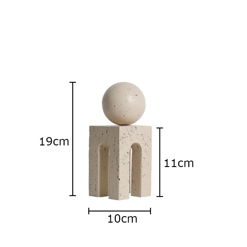 Afralia™ Modern Arch Geometry Ornaments - Creative Desk Decoration & Room Art Statue