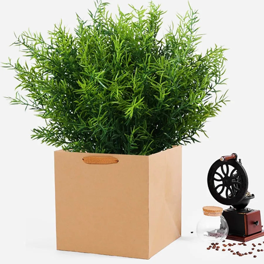 Afralia™ Plastic Grass Artificial Flowers for Home Wedding Decor Bouquet