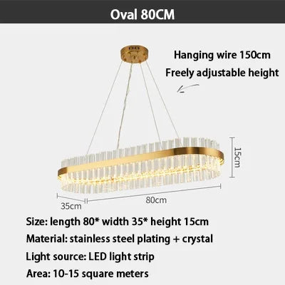Afralia™ Crystal LED Ring Chandelier: Modern Home Lighting Fixture