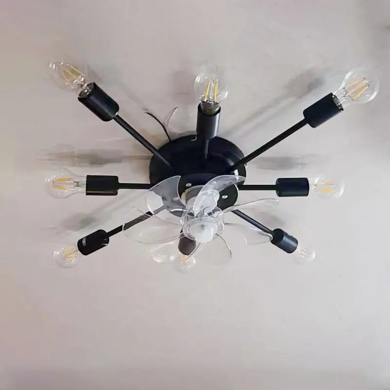 Afralia™ Retractable Blade Ceiling Fan with Lights, Remote Control & Silent Ventilation