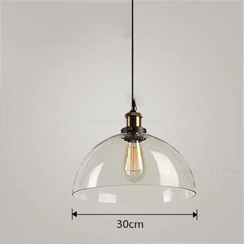 Afralia™ Nordic Glass Ball Pendant Lights for Modern Living Room LED Decor