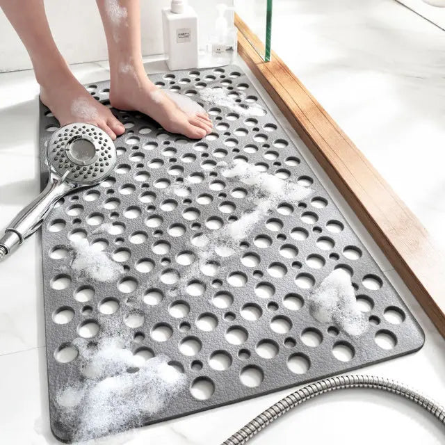 Afralia™ Soft TPE Bath Mat Large Hydrophobic Pad Anti-slip Non-toxic Waterproof Mats