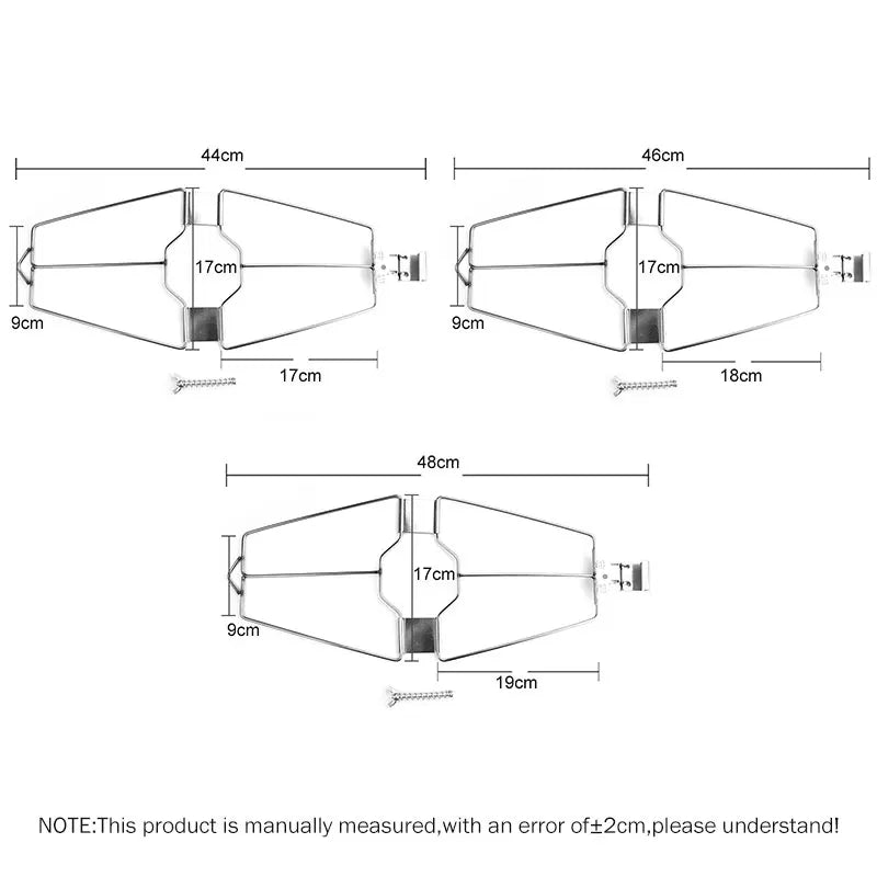 Afralia™ Stainless Steel BBQ Skewers Fish & Poultry Grill Clip Hook