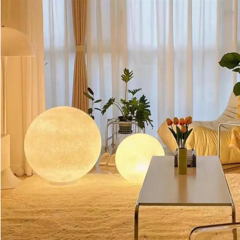 Afralia™ Cream Moon LED Pendant Chandelier: Modern Living Room Kitchen Bedroom Lighting