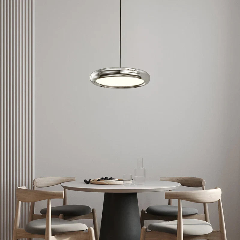 Afralia™ Modern LED Circle Pendant Chandelier for Dining Room & Kitchen