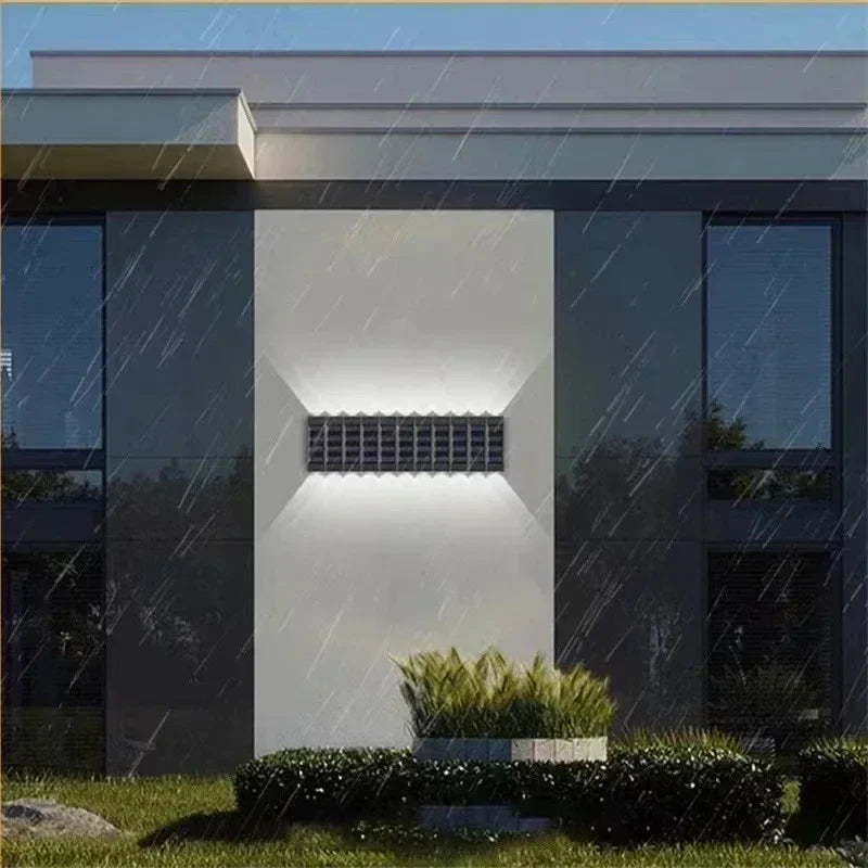 Afralia™ Solar Wall Lamp: Outdoor Waterproof Up/Down Light for Garden, Street, Landscape, Balcony