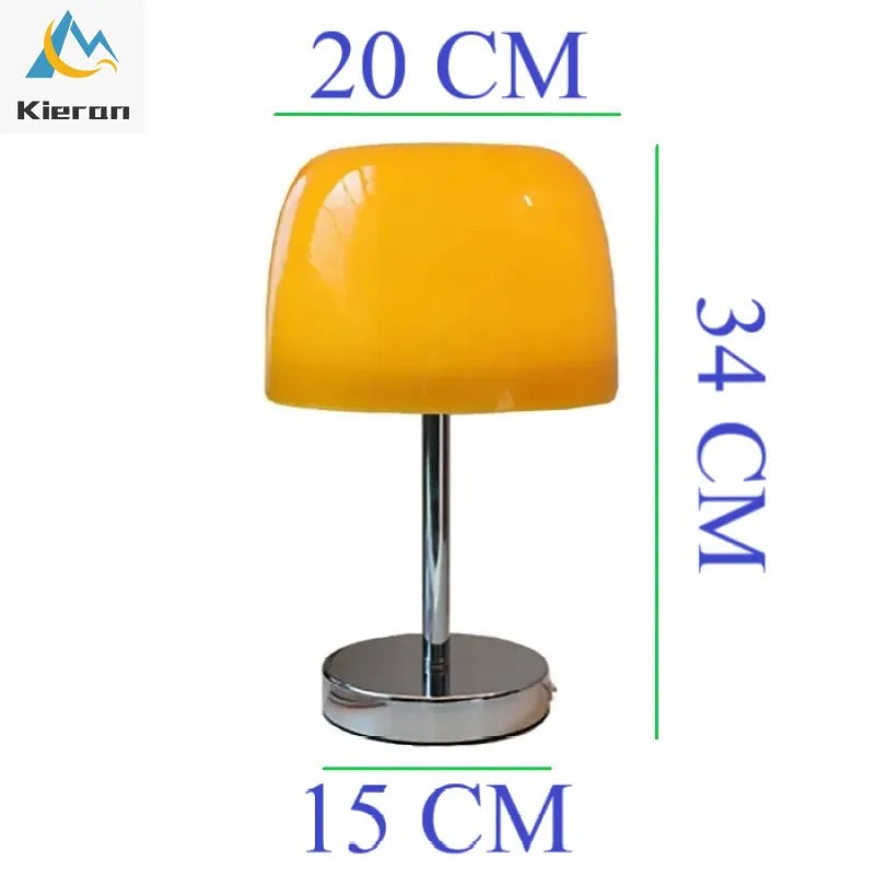 Afralia™ Nordic Cream Cake LED Table Lamp for Bedroom Study Dining Room Living Room