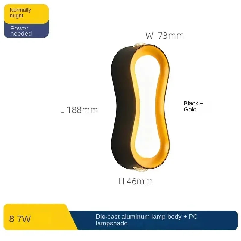 Afralia™ Minimalist Outdoor LED Wall Lamp