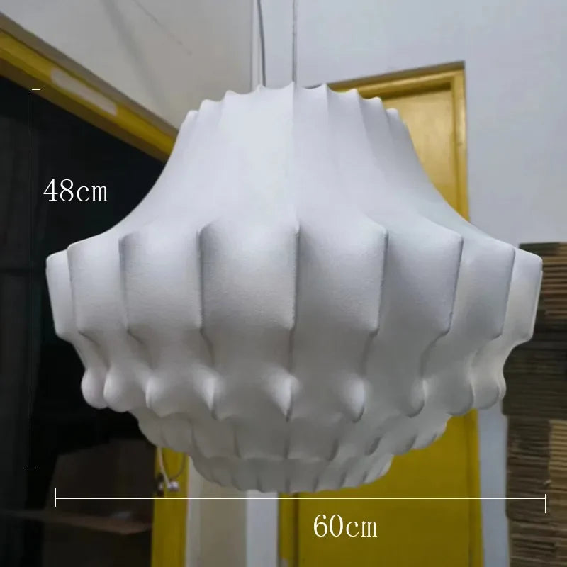 Afralia™ Viscontea Silk Pendant Light for Kitchen Island Living Room Dining Table