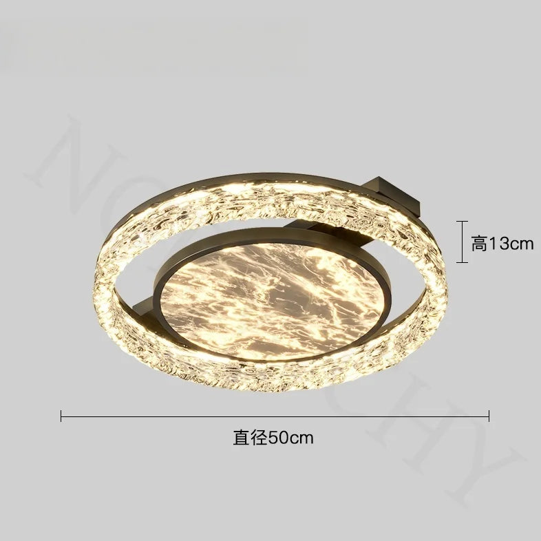 Afralia™ Luxury Modern Rectangular Ceiling Light - Italian Style