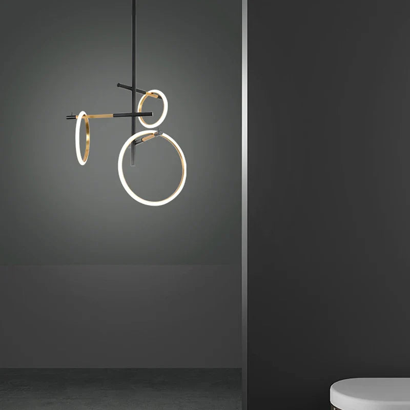 Afralia™ LED Dimmable Art Deco Chandelier Lighting for Dining Room & Foyer