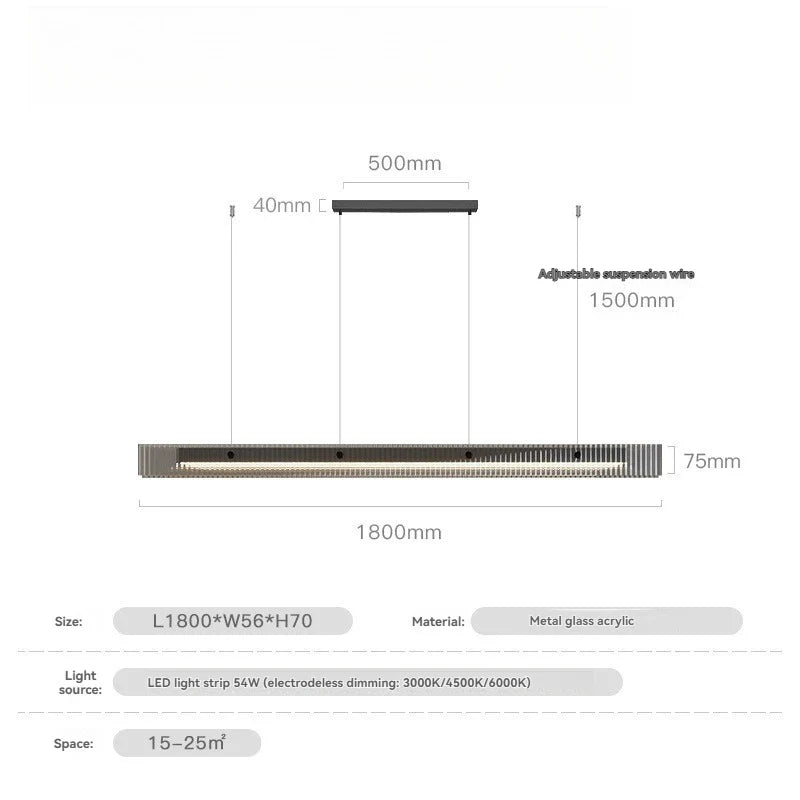 Afralia™ Gold Black Glass Pendant Light for Dining Room, LED Living Room Ceiling Decor