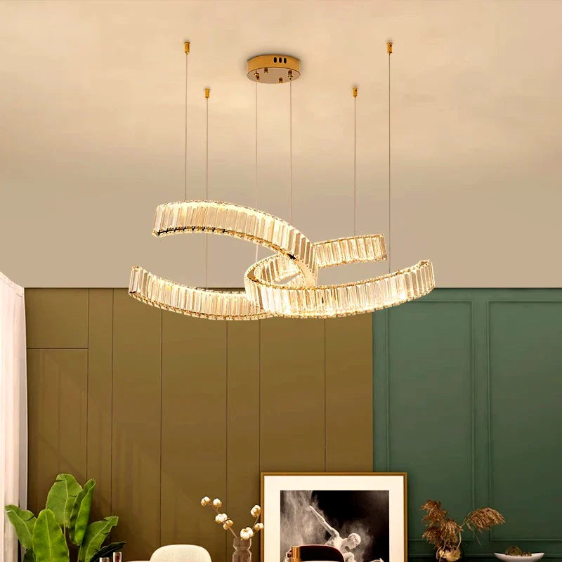 Afralia™ Crystal Chandelier for Modern Home Decoration and Interior Lighting