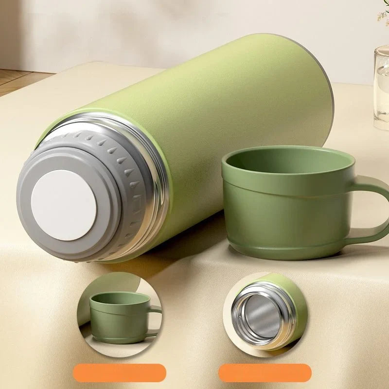 Afralia™ Stainless Steel Vacuum Thermos Bottle - Large Capacity Coffee Cup