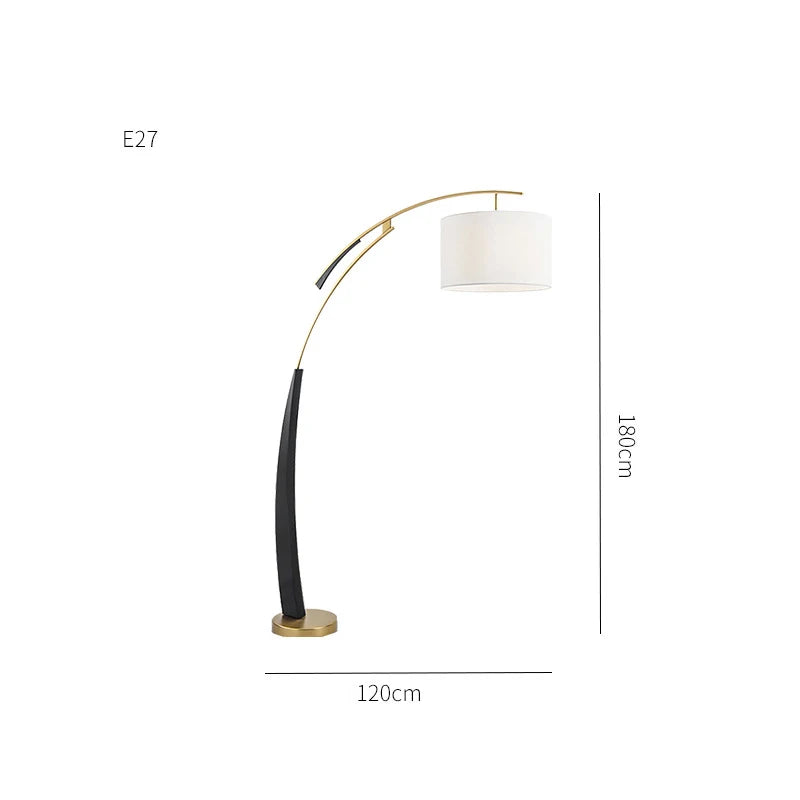 Afralia™ Modern Black Floor Lamp for Living Room & Bedroom Lighting