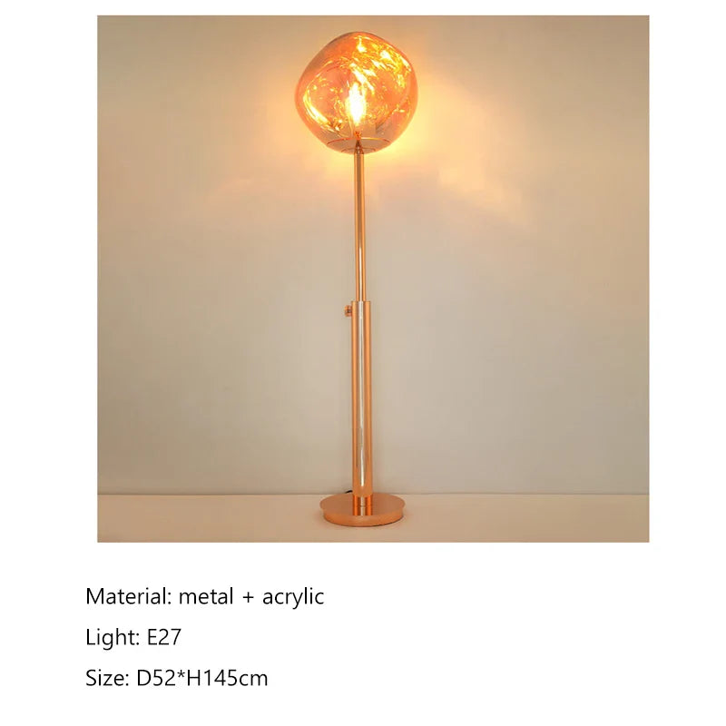 Afralia™ LED Lava Floor Lamp Nordic Minimalist Indoor Lighting Room Bedroom Standing Light