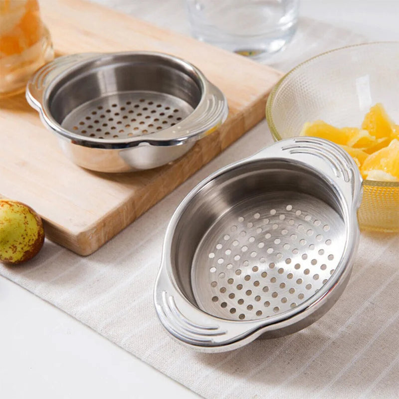 Afralia™ Stainless Steel Can Strainer and Tuna Press - Easy Clean Food Sieve