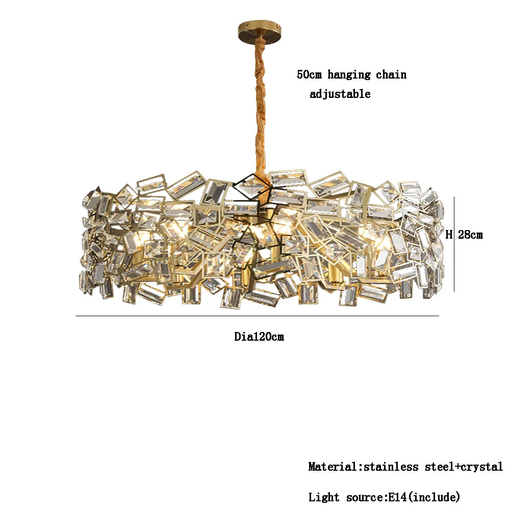 Afralia™ Crystal Chandelier: Modern Bedroom Lighting Fixture for Home Decoration
