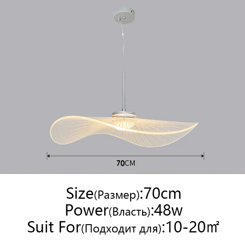 Afralia™ Lotus Leaf Hat Chandelier: Modern Fashion for Living Room & Bedroom