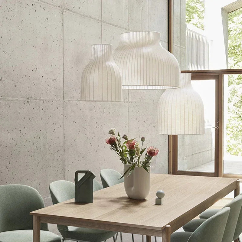 Afralia™ Nordic Minimalist LED Pendant Light Chandelier for Dining Living Room