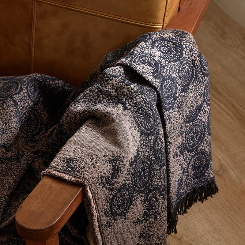 Afralia™ Luxury 100% Cotton Sofa Cover Blanket for Travel & Home - 140X190Cm